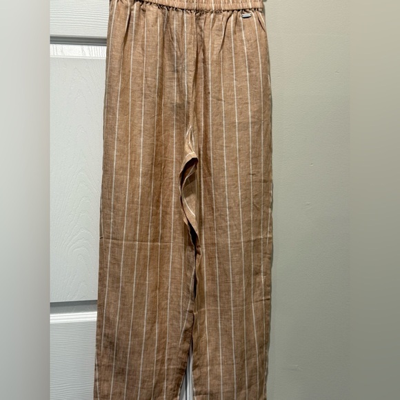 Armani Exchange Women's Striped Linen Pants size 4 - Picture 9 of 13